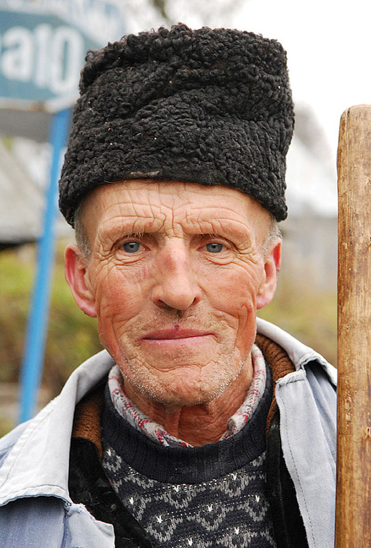 Portrait Romanian peasant - Maramureș, Romania